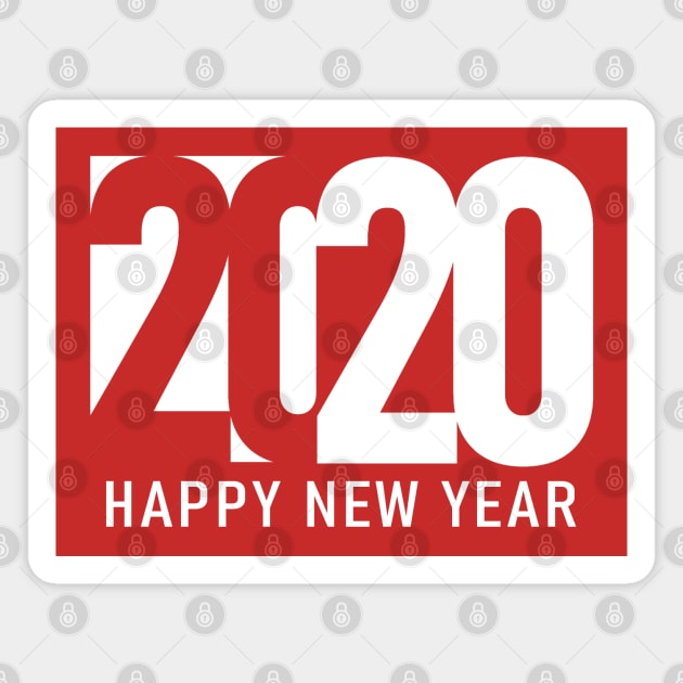 Happy New Year 2020 Magnet by Etopix